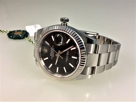 rolex damen datejust schwarzes zifferblatt|rolex chronometer damen.